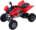 MODEL DIE CAST HONDA HRC TRX 450R, RED AND BLACK, SCALE 1:12, NEWRAY 57093A