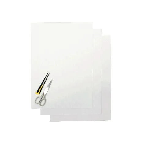 PK/3 THICK BACKING SHEETS, CLEAR BLACKBIRD 5051/80, 47x33cm PER SHEET