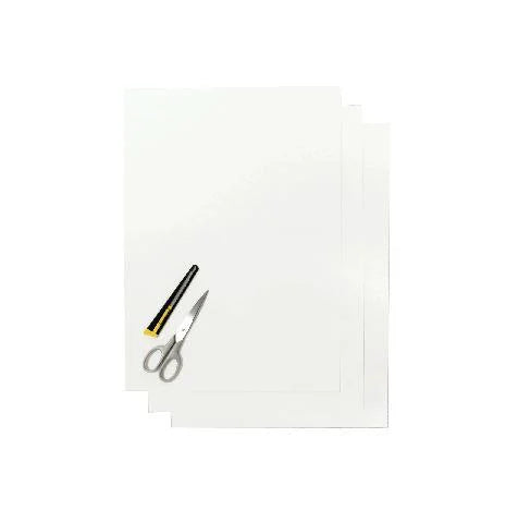 PK/3 THICK BACKING SHEETS, WHITE BLACKBIRD 5051\000001, 47x33cm PER SHEET