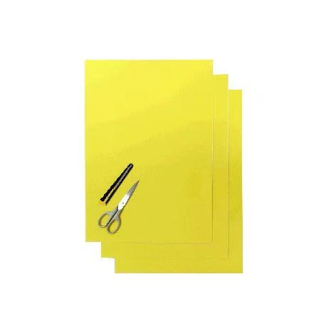 PK/3 THICK BACKING SHEETS, YELLOW BLACKBIRD 5051\00004, 47x33cm PER SHEET
