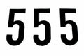 5 THICK BLACK 8 [x3]