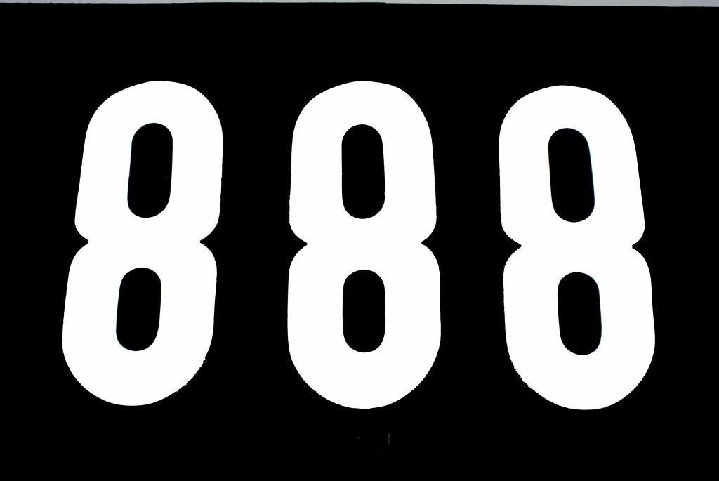 8 THICK WHITE 8 [x3]