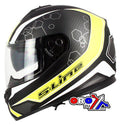 HELMET ROAD L 60 BLACK/YELLOW, FULL FACE S440 DOUBLE VISOR, S-LINE IFF8G1004