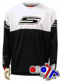 JERSEY S-LINE LAR BLACK/WHITE, JERMX14