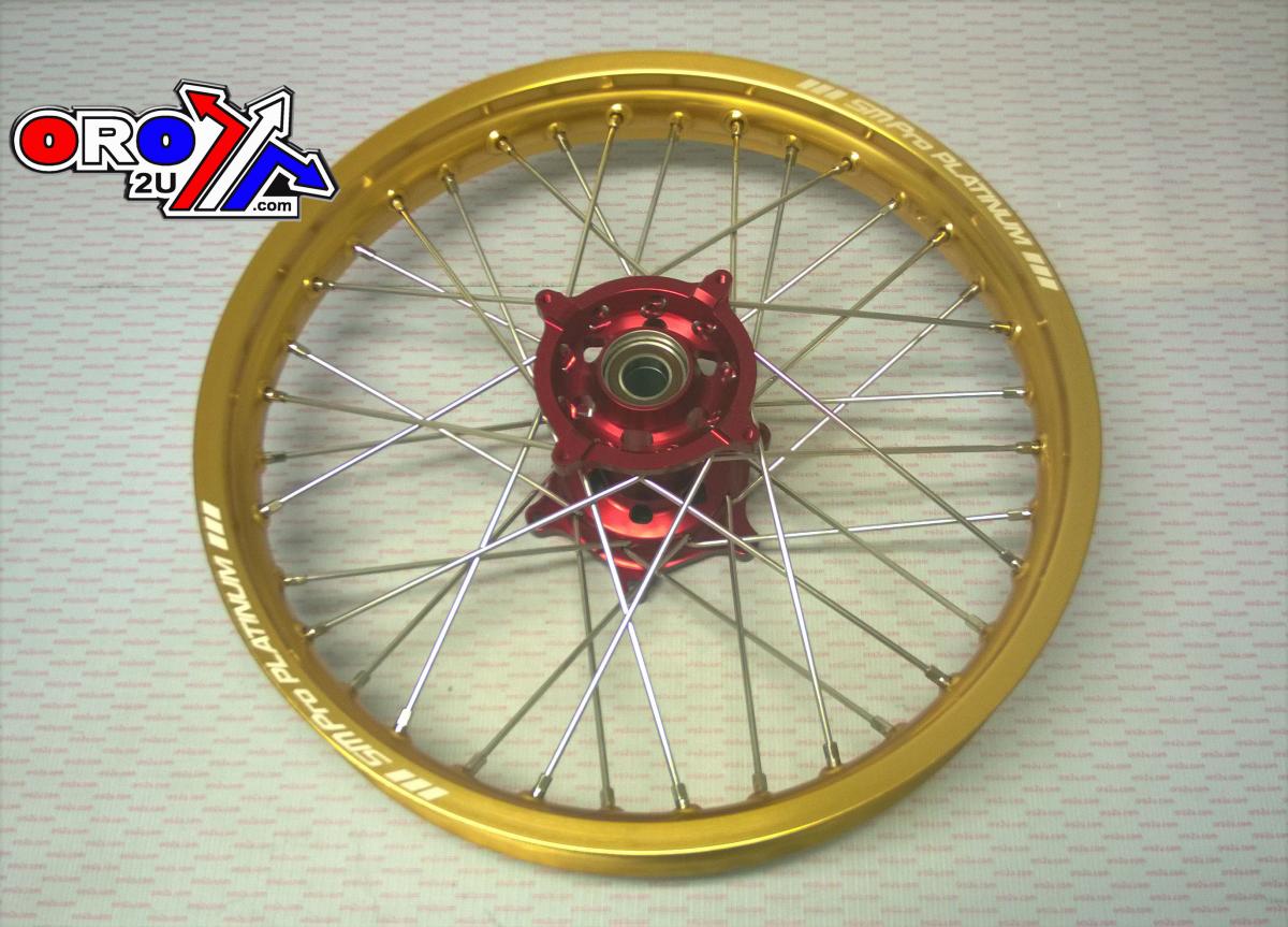 19x2.15 WHEEL HON GLOSS GOLD / RED, GLOSS GOLD RIM / GLOSS RED HUB, SP012.03.81.02.99 MX-9022