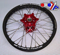 19x1.85 WHEEL HON BK MATT/RED, MX-9010 BK RIM / RED HUB, SP01203825199 MATT RIM