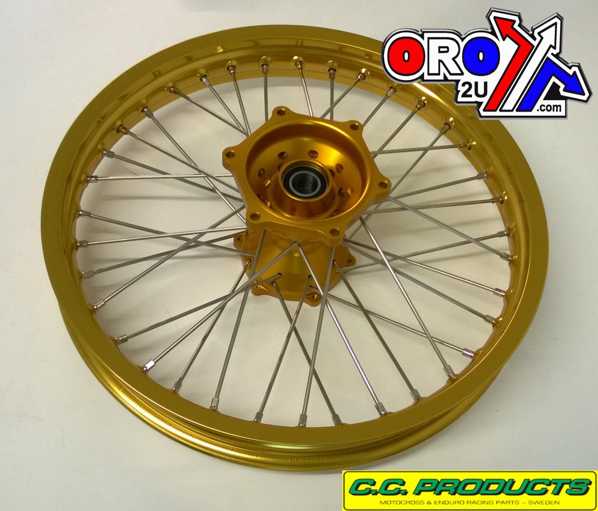 19x2.15 WHEEL KTM525 13 GD/GD, GOLD RIM, GOLD HUB