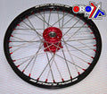 21x1.60 WHEEL GASGAS BLACK/RED, MX-6000 BLACK RIM, RED HUB, RED NIPPLES. GLOSS RIM