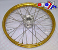 21x1.60 WHEEL RMZ 05-23RACE, MX-3000 GLOSS GOLD RIM, GLOSS SILVER HUB, SP175.00.80.02.99 GLOSS RIM