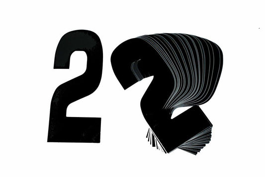 2 BLACK 8No.20cm. PACK