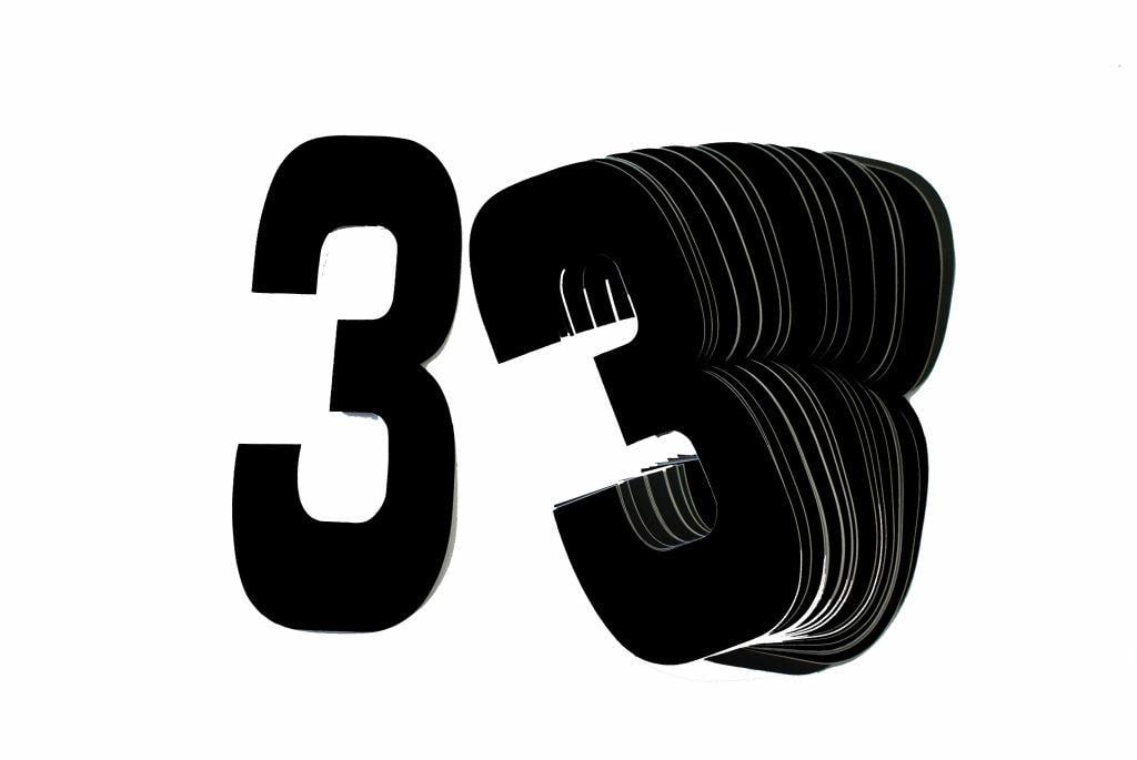 3 BLACK 8No.20cm. PACK