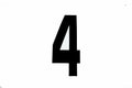4 BLACK 8No.20cm. EACH