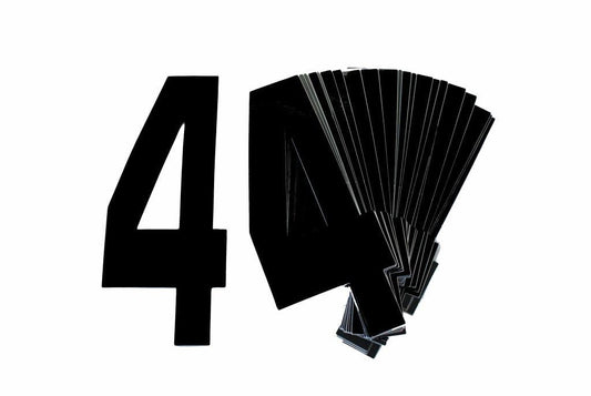 4 BLACK 8No.20cm. PACK