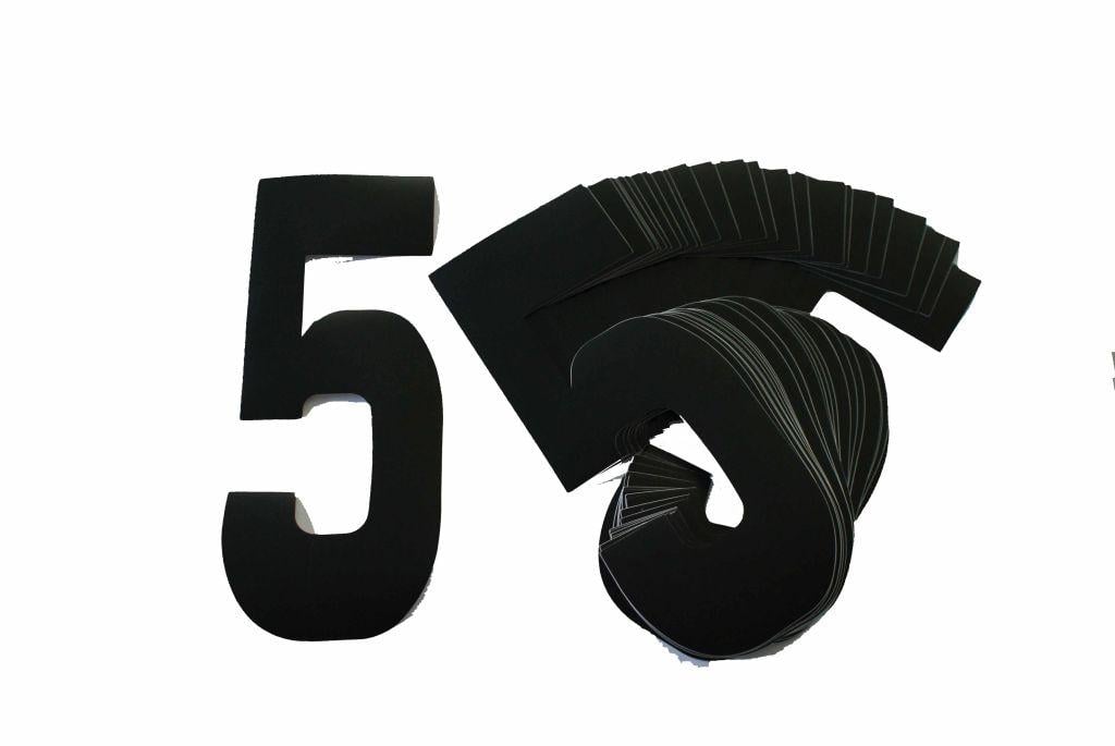 5 BLACK 8No.20cm. PACK