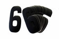 6/9 BLACK 8No.20cm. PACK