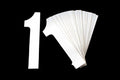 1 WHITE 8No.20cm. PACK