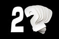 2 WHITE 8No.20cm. PACK