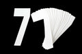 7 WHITE 8No.20cm. PACK