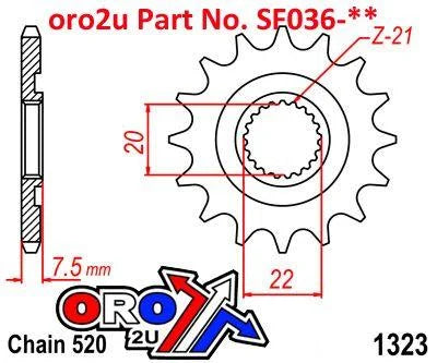 FRONT SPROCKET RENTHAL 439, HONDA 439--520-12P, 43952012