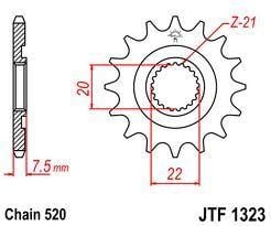 FRONT SPROCKET 13T [JTF1323.12]