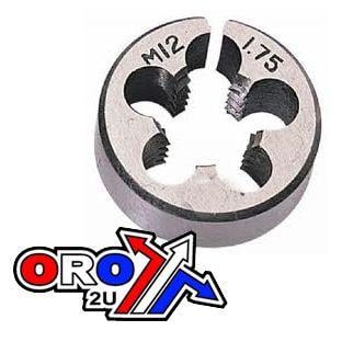 DIE CIRCULAR 12mm x 1.75 STD, M12x1.75mm TAPPING DIE 1''1/2 OD
