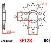FRONT SPROCKET 13 [JTF1901.13] 520