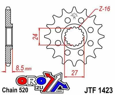 FRONT SPROCKET 11 [JTF1439.11] 520