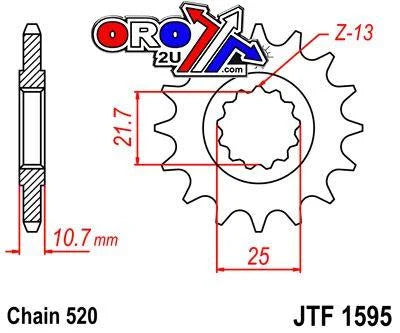 FRONT SPROCKET JF1594.15 JT