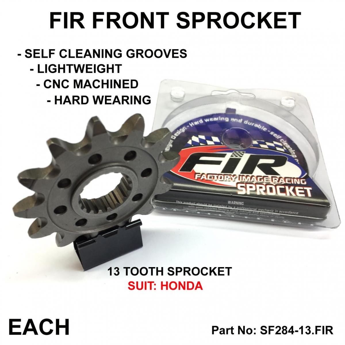 FRONT SPROCKET GROOVE & LIGHT, JTF284.1.13