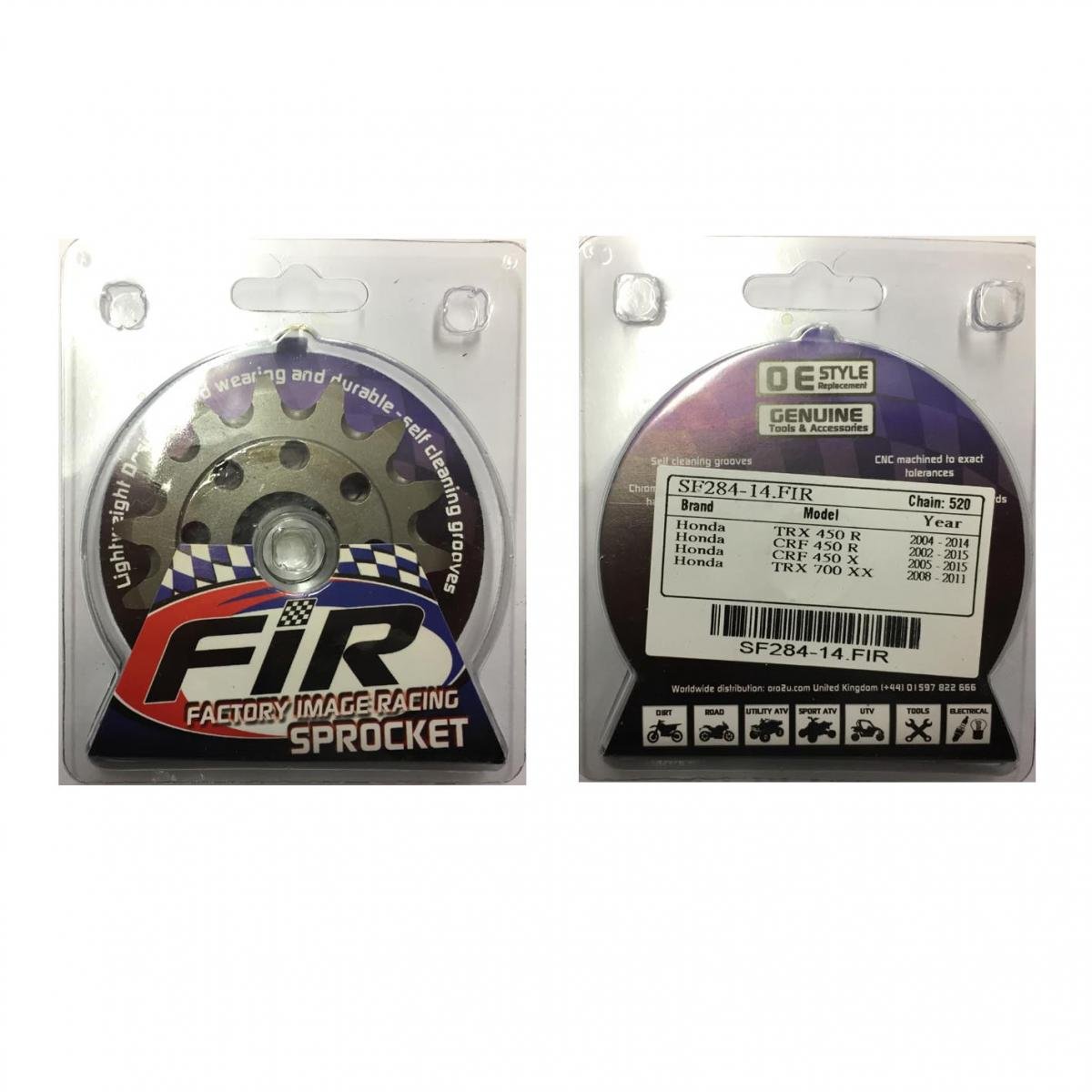 FRONT SPROCKET GROOVE & LIGHT, JTF284.1.14