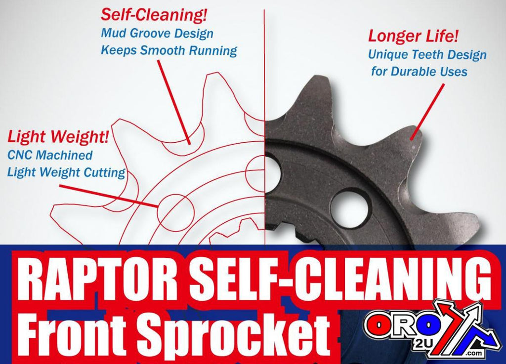FRONT SPROCKET 284 RAPTOR LIGHT & SELF CLEANING 10B-ML4-14