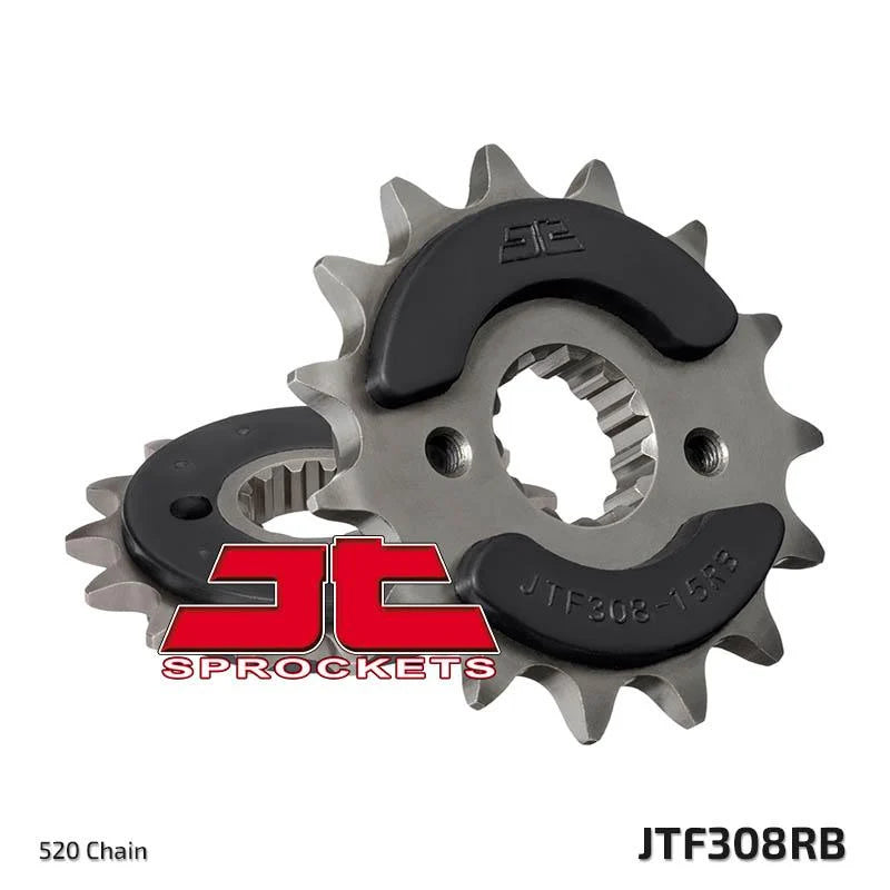 FRONT SPROCKET JTF308.15RB JT, OE Rubber Cushioned