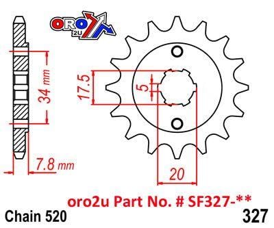 FRONT SPROCKET 13 [JTF327.13] 520