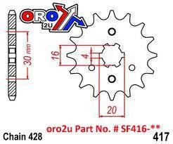 FRONT SPROCKET RENTHAL 258, SUZUKI/YAMAHA 258--428-13P