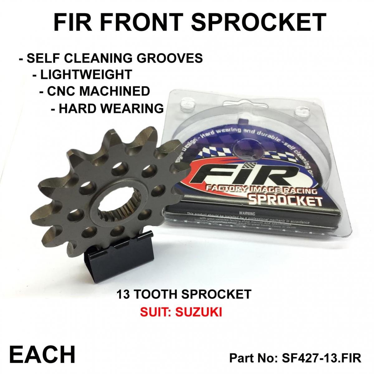 FRONT SPROCKET GROOVE & LIGHT JRF427, JTF427.1.13
