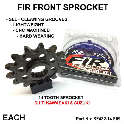 FRONT SPROCKET GROOVE & LIGHT JRF432, JTF432.1.14