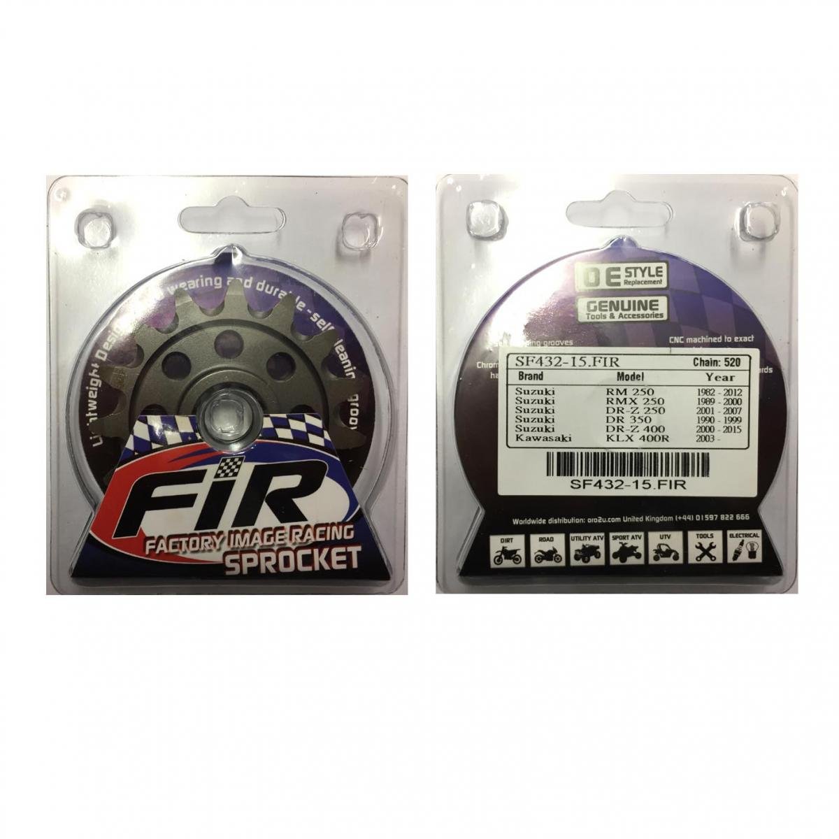 FRONT SPROCKET GROOVE & LIGHT JRF432, JTF432.1.15