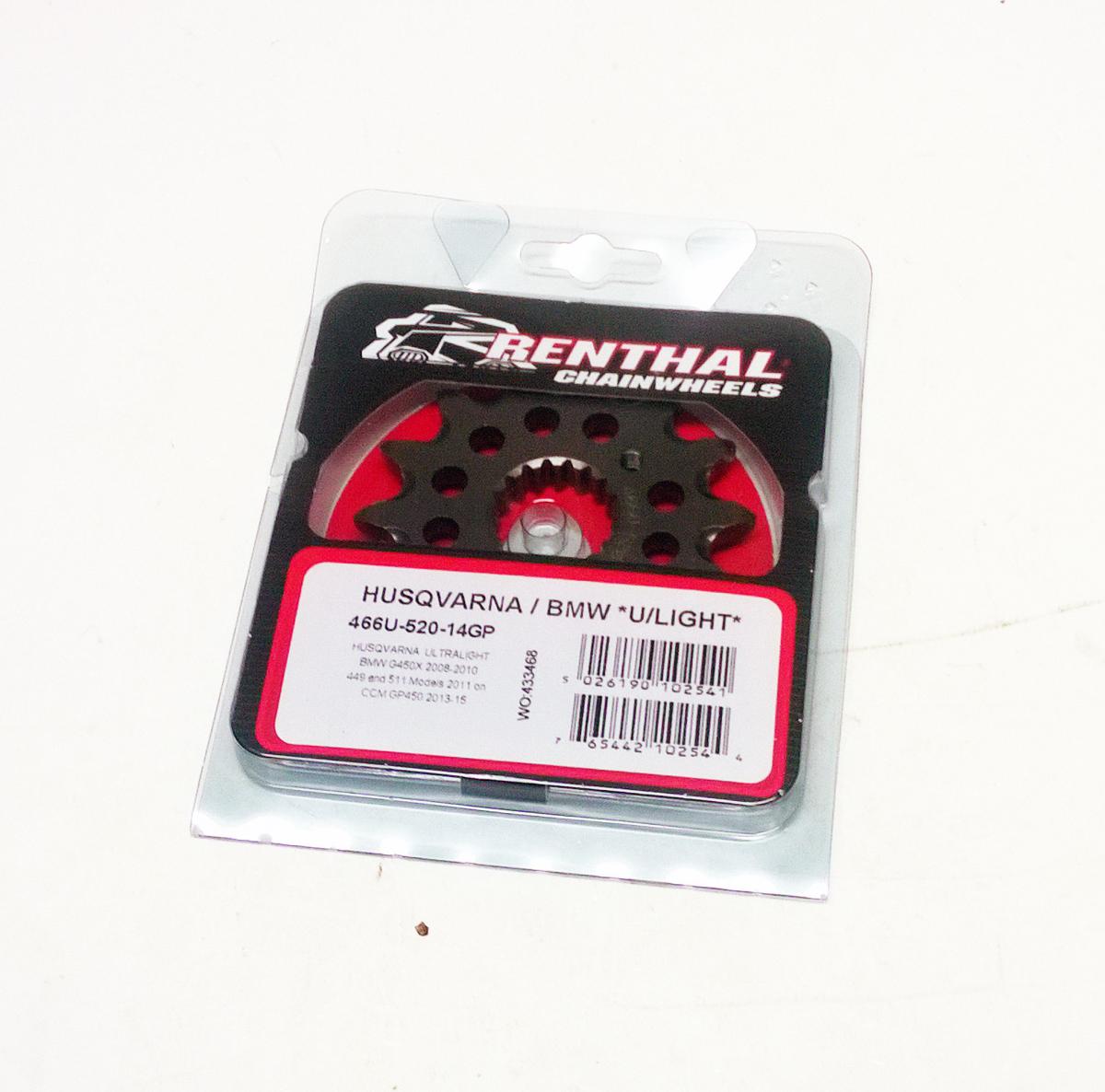 FRONT SPROCKET RENTHAL 466, HUSQVARAN BMW 466U-520-14GP, JTF403, JT403, SF403-