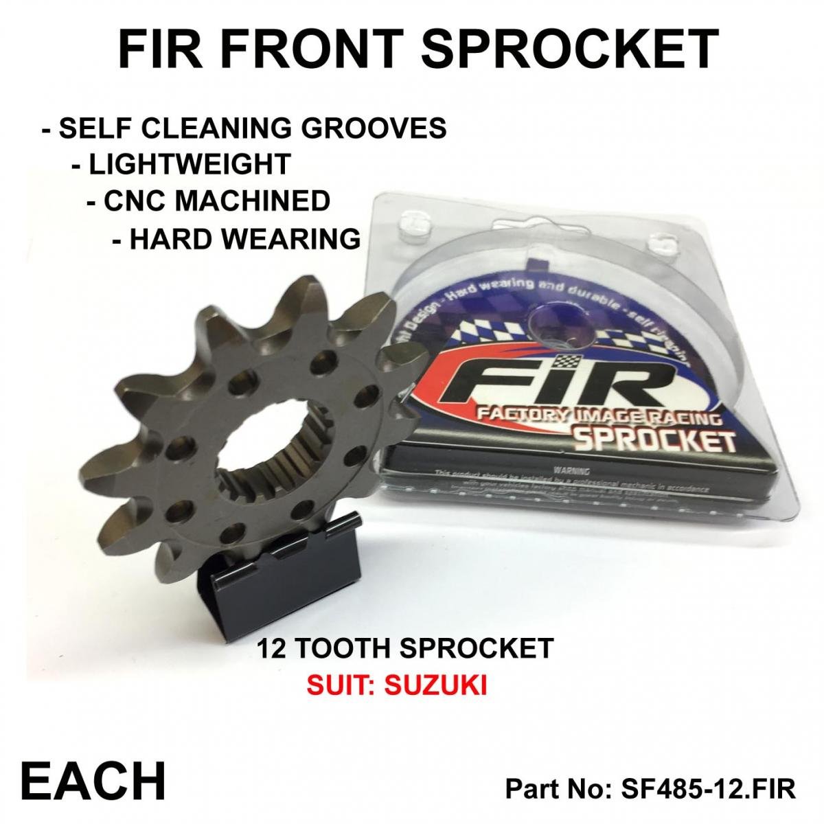 FRONT SPROCKET GROOVE & LIGHT JRF1443, JTF1443.12SC