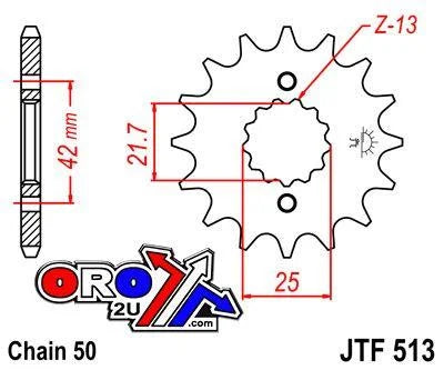 FRONT SPROCKET JTF513.15 JT