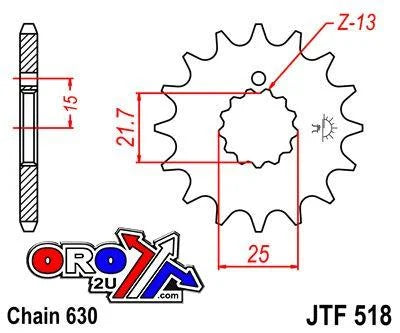 FRONT SPROCKET JTF518.14 JT
