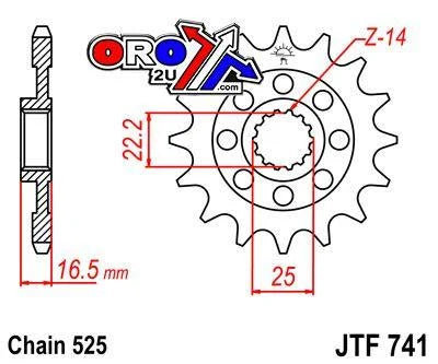 FRONT SPROCKET JTF726.15 JT