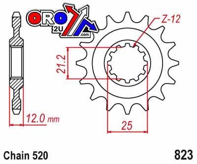 FRONT SPROCKET 11 [JTF823.11] 520, MX82311