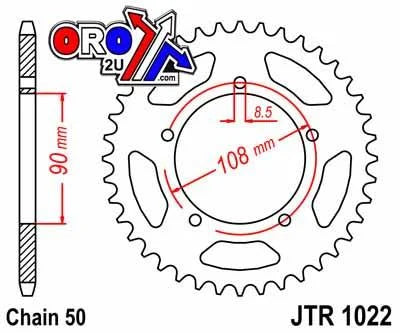 REAR SPROCKET JTR921.41 JT