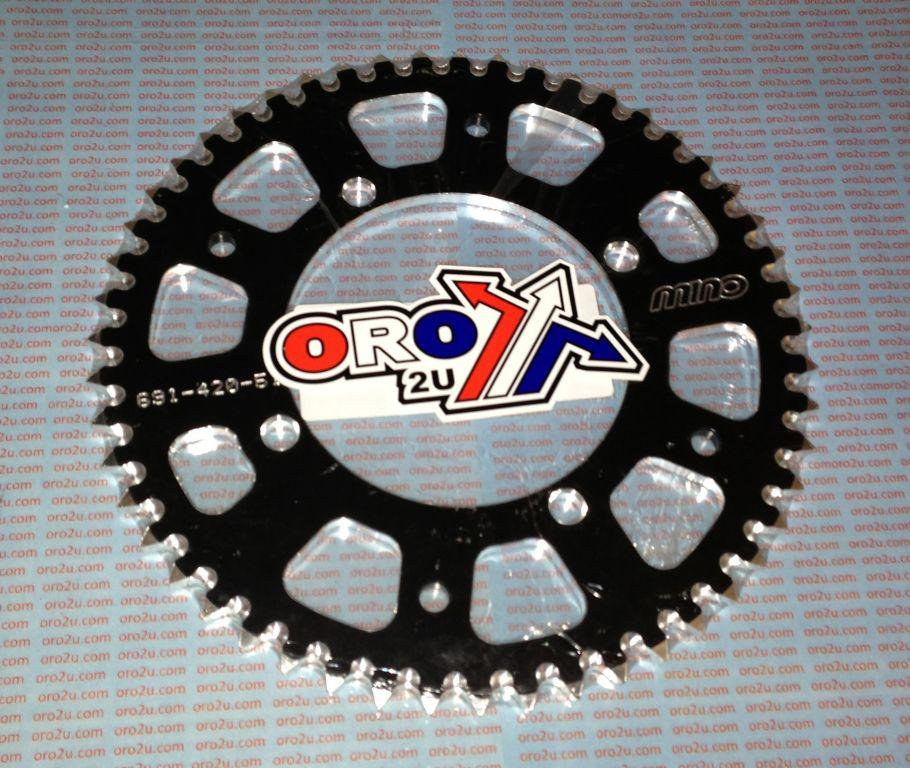 MINO REAR SPROCKET ALLOY BLK 4-HOLE, MINO 25-691-420-49
