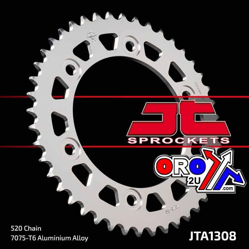 REAR SPROCKET ALLOY JTA1308.43, CHAIN CONVERSION 520, HONDA ROAD JTR1308