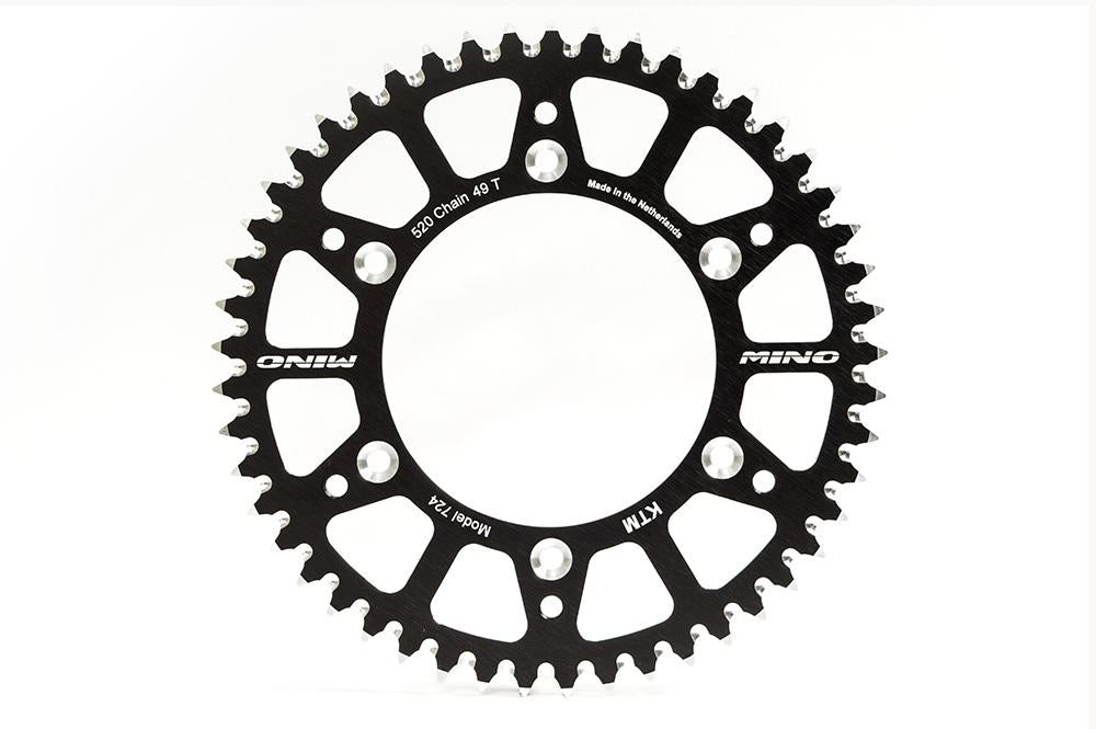 MINO REAR SPROCKET ALLOY BLACK 215, 25-589-420-48 SR209-48.ATW