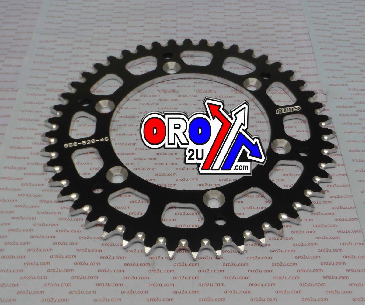 MINO REAR SPROCKET ALLOY BLK 251, 25-850.520.46 BLACK
