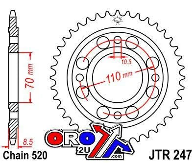 REAR SPROCKET JTR247.41 STEEL
