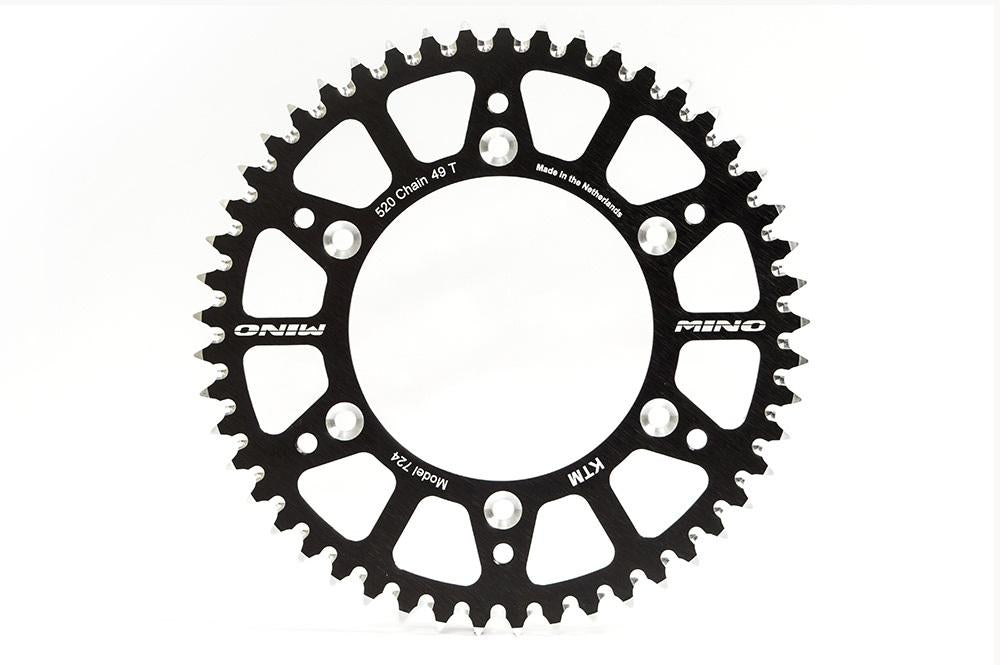 MINO REAR SPROCKET ALLOY BLACK 1465, 25-660-47